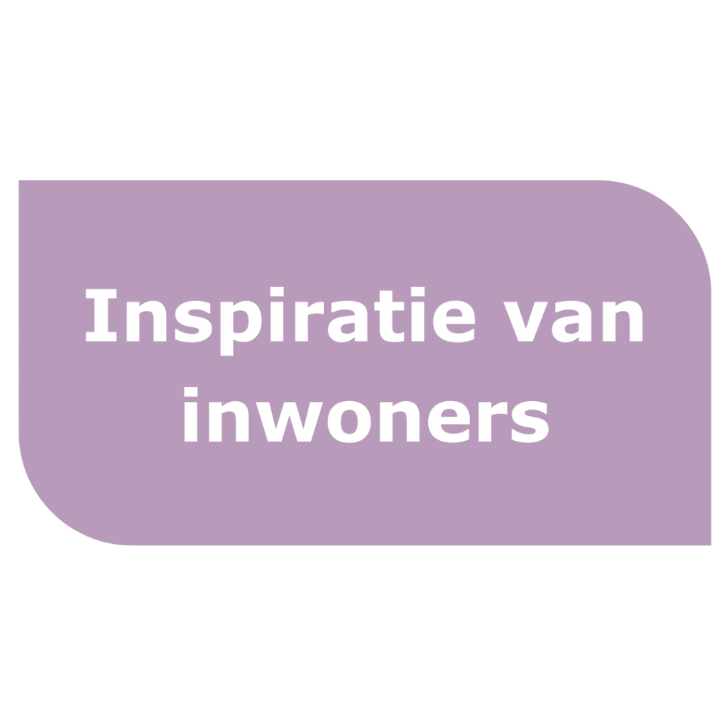 Inspiratie van inwoners uit jouw buurt